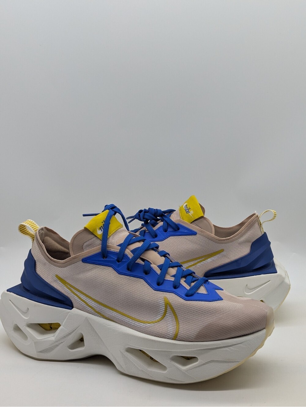 Womens Size 10 Nike ZoomX Vista Grind Fossil Stone Platform Blue Shoe CT8919-200